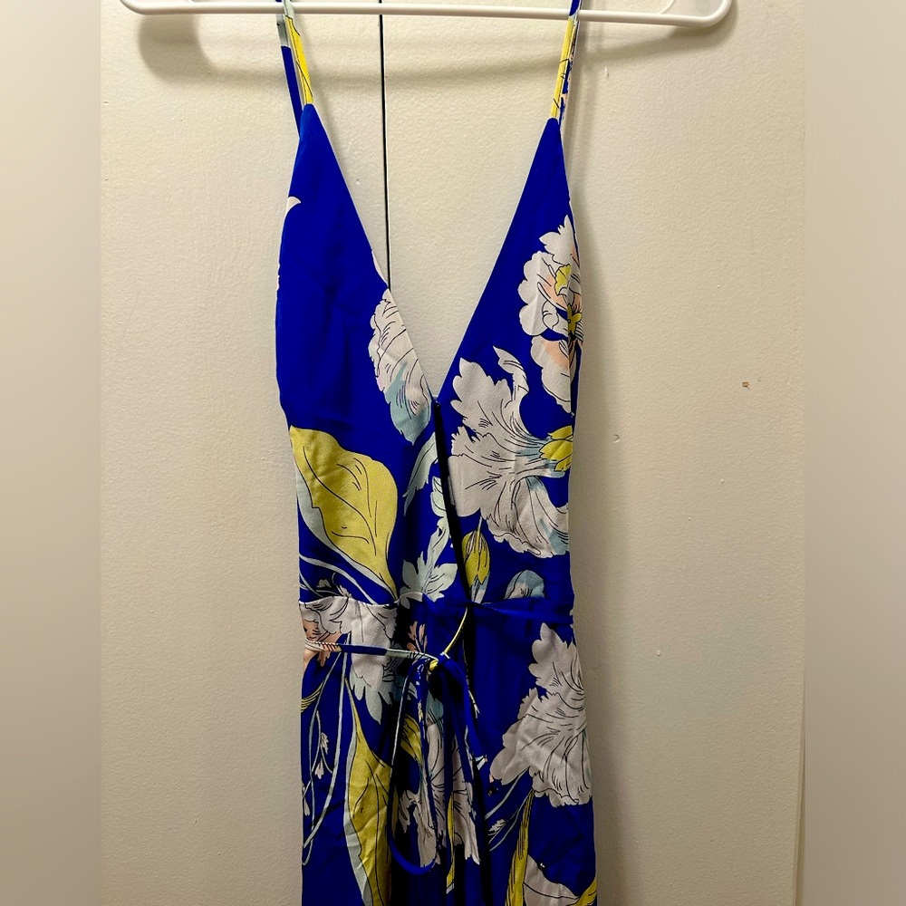 Yumi Kim Wrap Dress Size M - Floral Blue, White and Yellow